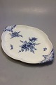 Antique Royal Copenhagen Blue Fluted Curved Serving tray from 1860 to 1880