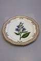 Royal Copenhagen Flora Danica Plate with pierced border No 20/3526