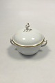 Royal Copenhagen White Porcelain with Gold Sugar Bowl No 1275/9178
