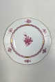 Herend Hungary Apponyi Purple Dinner Plate No 524