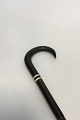 Antique Walking Cane with handle in horn and hardwood