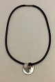 Georg Jensen Sterling Silver Torun Pendant No. 374 with rubber collar