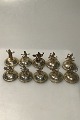 Placecard holders Sterling Silver Set of 10 Pcs Thailand (Siam)