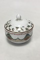 Royal Copenhagen Christmas Joy porcelain Sugar bowl with misteltoe decoration.