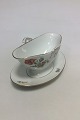 Bing & Grondahl Saxon Flower, White Gravy Boat No 8