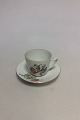 Bing & Grondahl Saxon Flower, White Coffee Cup and Saucer No 102