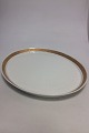 Royal Copenhagen Gold Fan Large Oval Tray No 11546