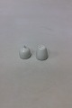 Bing & Grøndahl Henning Koppel White Salt and Pepper Shakers no 541 and 551.