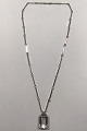 Wiwen Nilsson Sterling Silver Necklace with Rock Crystal Pendant