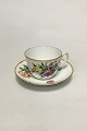 Bing & Grondahl Saxon Flower White Large Coffee Cup and Saucer