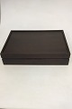 Dark wood cutlery box with space for cutlery for 6 persons/44 pcs.