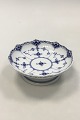 Royal Copenhagen Blue Fluted Half Lace Bowl on foot no 511