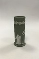 Wedgewood cylindrical Vase decorated with harp-playing goddesses