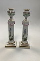 Pair of Royal Copenhagen Flora Danica Candlesticks No 503