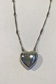 Georg Jensen Sterling Silver Necklace with small Heart Pendant No 126B Astrid 
Fog