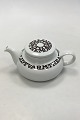 Bing & Grondahl Small Tea Pot with brown decoration