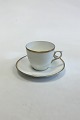 Royal Copenhagen Pattern No. 1222 Coffee Cup and Saucer No 9452
