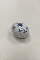 Bing og Grondahl Blue Fluted Small Egg Shaped box No 693