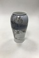 Bing and Grondahl Art Nouveau vase with snow landscape no 8205 / 205