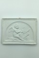 Thorvaldsen: Royal Copenhagen Porcelain Biscuit Plate Kgl. "Cupid Works a Net"