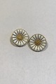 Georg Jensen Gilt Sterling Silver Marguerit (Daisy) Earrings (Clips)