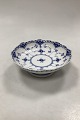 Royal Copenhagen Blue Fluted Half Lace Bowl on foot no 511