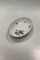 Bing and Grondahl Saxon Flower, White Oval Tray No. 16 Exhibition Piece
