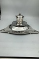 Danish Silver Inkwell with Proverb by Emil Snedker
