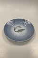 Bing and Grøndahl Blue Tone Fish Plate motif 2 Salmon No. 716