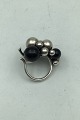 Georg Jensen Sterling Silver Onyx Moonlight Grape Ring