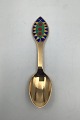 A. Michelsen Christmas Spoon 1998 In gilt Sterling Silver with Enamel