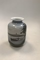 Bing and Grøndahl Art Nouveau vase with Lake and Boat No 8830 - 463