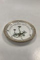 Royal Copenhagen Private Painted Flora Danica Cake Plate No 3552