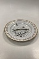 Royal Copenhagen Private Painted Flora Danica Fish Plate No 3549