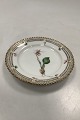 Royal Copenhagen Private Painted Flora Danica Cake Plate No 3552