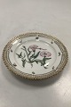 Royal Copenhagen Private Painted Flora Danica Cake Plate No 3552