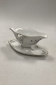 Royal Copenhagen Art Nouveau Halflace Gravy Boat