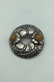 Georg Jensen Sterling Silver (Anniversary) Brooch No. 42 (Amber)