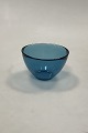 Orrefors Fuga Round Glass Bowl in Blue Sweden