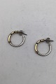 Georg Jensen / Hans Hansen Sterling Silver / Gold Earrings (studs)