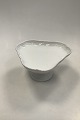 Royal Copenhagen White Flora Danica Pearl Pattern Triangular Cake Bowl on stand 
No 3511