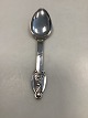 Danish Child Spoon in Silver with Art Deco Flower motif