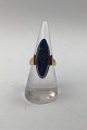 Hans Hansen 14K Gold Ring Lapis Lazuli