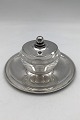 Georg Jensen Sterling Silver Lid and Baccarat Krystal Jam Jar and dish No. 600A