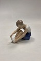 Bing and Grøndahl Figurine Boy taking  sock off  No. 2199