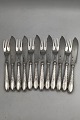 Danish Empire Silver Fish Flatware Set (12)