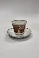 Bing and Grondahl Antique Coffee Cup with KPM Saucer