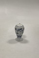 Bing and Grondahl Blue Fluted / Blue Painted Pepper Shaker with text