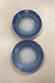 Bing and Grondahl Blue Tone/Seashell Hotel Small Deep Plate No.  710/1006 - 
CHIPPED