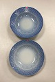 Bing and Grondahl Blue Tone/Seashell Hotel Large Deep Plate No. 714/1008 - 
CHIPPED